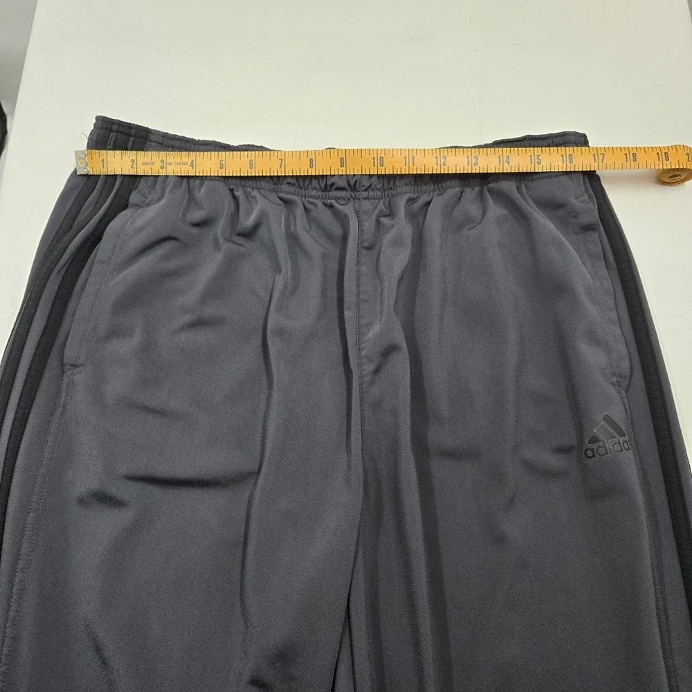 Adidas Primegreen Dark Gray 3-Stripe Track Pants Men's Size 2XL Polyester